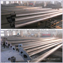 Conical rough steel lighting pole